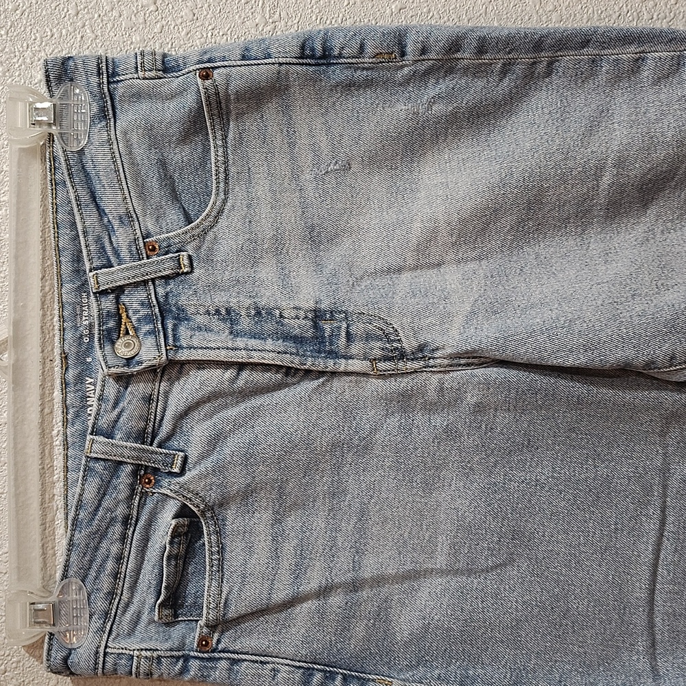 Old Navy Women's Light Blue High Rise,  O.G. Straight,  Size 6 Regular - Picture 5 of 11